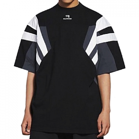 발렌시*가 BALENCIAGA 더트랙 로고 티셔츠