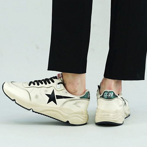 GOLDEN GOOSE 풀쿼터 스타 프린팅 런닝솔 스니커즈