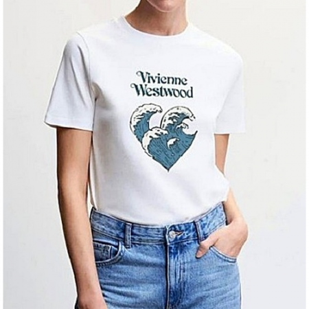 비비안 웨스트우드 하트파도 티셔츠