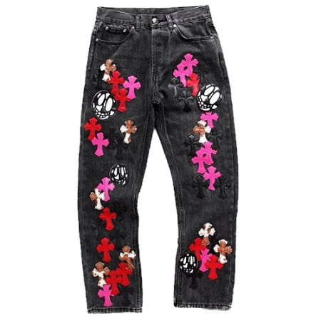 크롬*츠 CHROME HEARTS 플러드크로스 데님팬츠