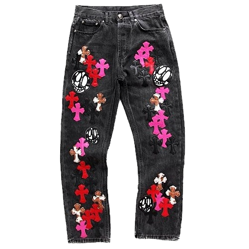크롬*츠 CHROME HEARTS 플러드크로스 데님팬츠