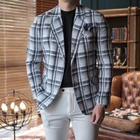 몽클*어 시어서커 자켓