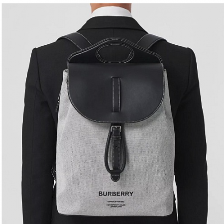 21F/W 버버리 호스페리 캔버스 레더 포켓 백팩