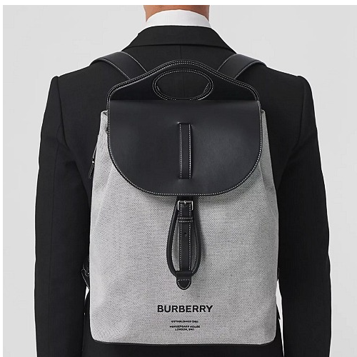 21F/W 버버리 호스페리 캔버스 레더 포켓 백팩