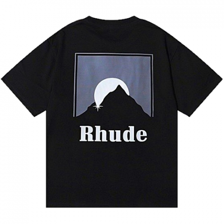 루드 RHUDE 블랙문 로고 티셔츠