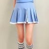 G/FORE 컬러 콘트레스트 플리츠 스커트