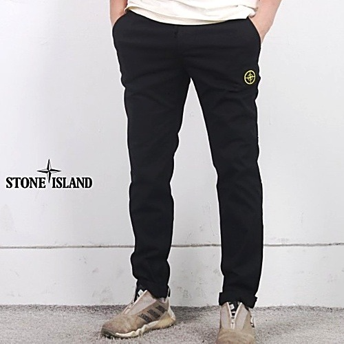 스톤 아일*드 베이직 린넨 스판 밴딩 팬츠