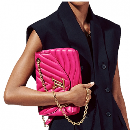 21FW 루이비통 LV 뉴 웨이브 체인 백 - 아가트 핑크