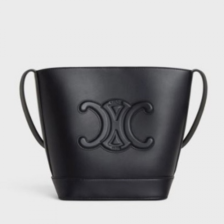 셀린느 트리오페 퀴르 스몰 버킷백 블랙