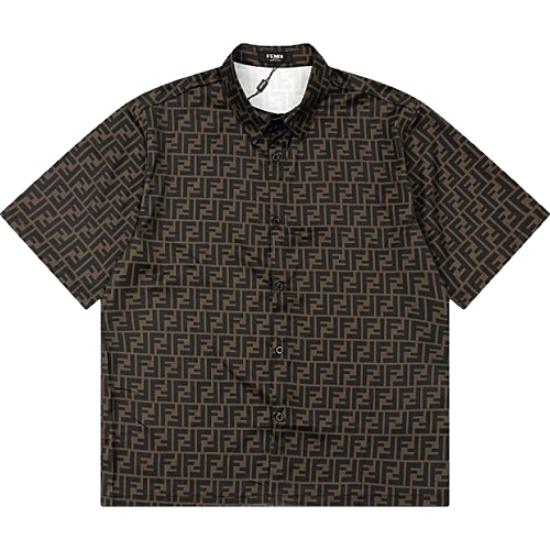 FENDI 패턴로고 숏슬리브 셔츠