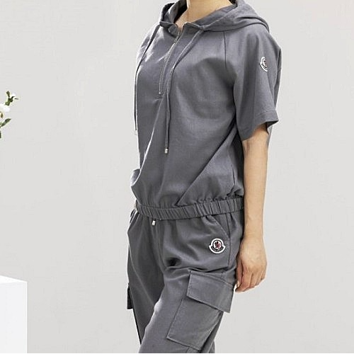 MONCLER 썸머린넨 반팔후드 조거 SET