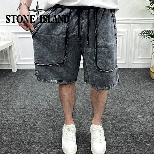 스톤아일*드 STONE ISLAND 피그먼트 워싱 반바지