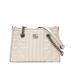 21F/W 구찌 GG 마몽 마틀라세 스몰 토트백 - 화이트