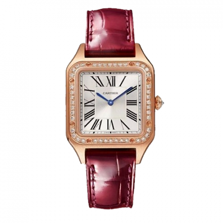 까르*에 CARTIER 산토스 뒤몽 로즈골드 다이아