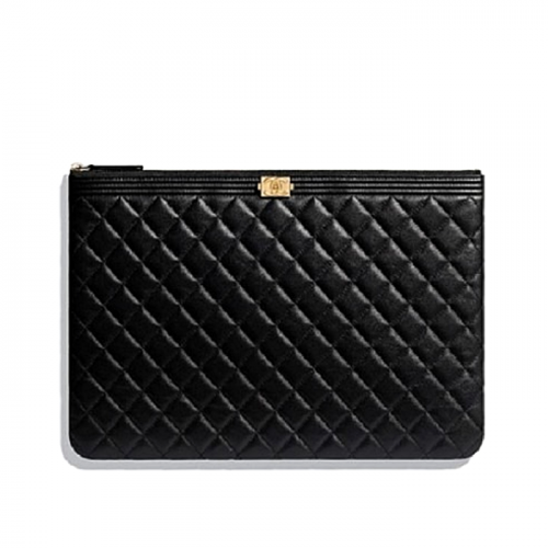 샤넬 보이 파우치 클러치 금장/은장