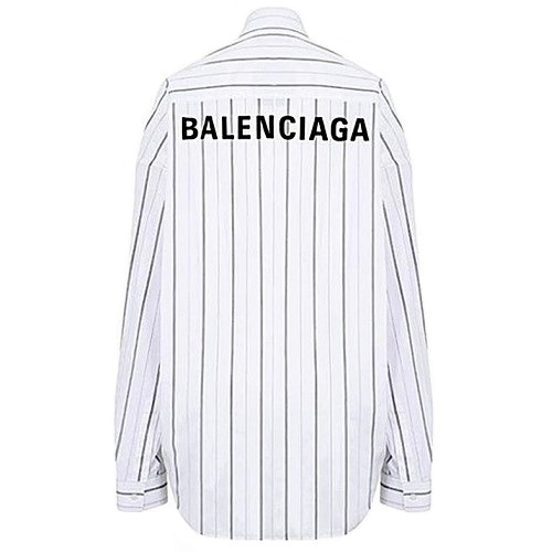 발렌시*가 BALENCIAGA 코쿤 스트라이프드 셔츠