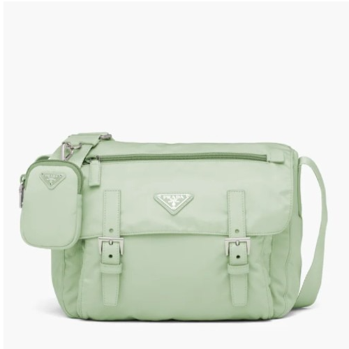 프라다 리나일론 숄더 백 - 아쿠아