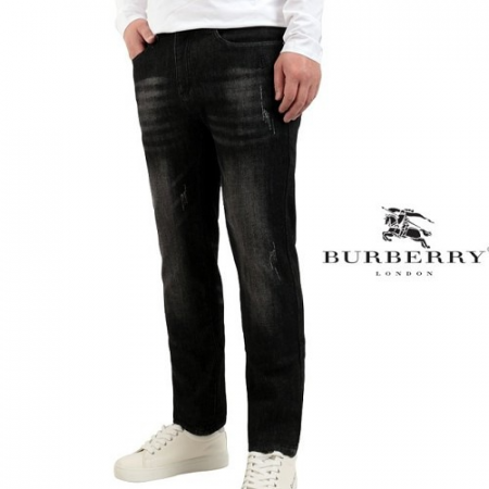 버*리 스틸탭 흑청 워싱 슬림진