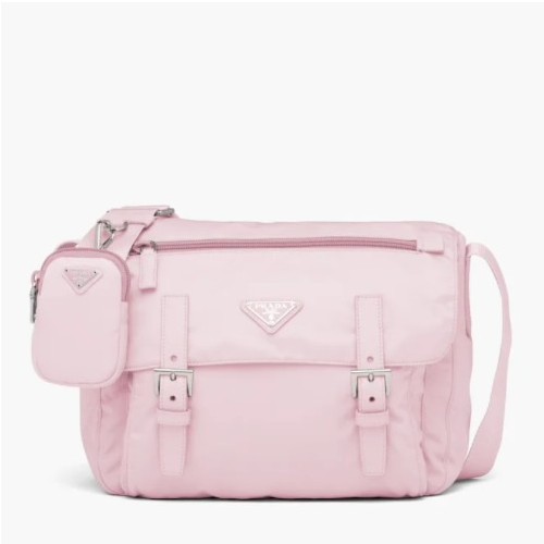 프라다 리나일론 숄더 백 - 앨레베스터 핑크