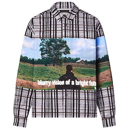 루이*통 LOUIS VUITTON 프린티드 코튼 오버셔츠