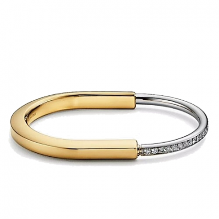 Tiffany & Co 티파니 하프 파베 락 뱅글