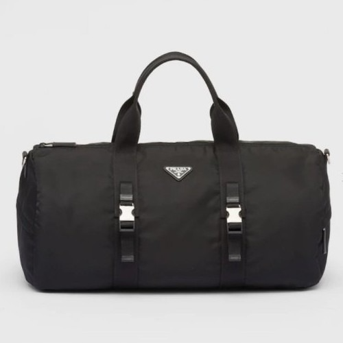 PRA*A 트라이앵글 로고 더플 백 2