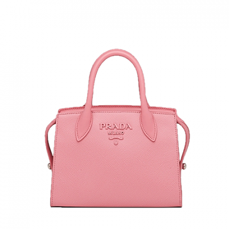 21F/W 프라다 PRADA 모노크롬 사피아노 숄더백 - 페탈핑크