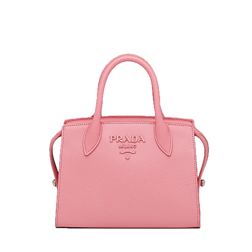 21F/W 프라다 PRADA 모노크롬 사피아노 숄더백 - 페탈핑크