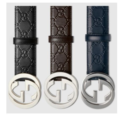 구찌 인터로킹GG 4.0cm 시그네쳐 벨트 Gucci