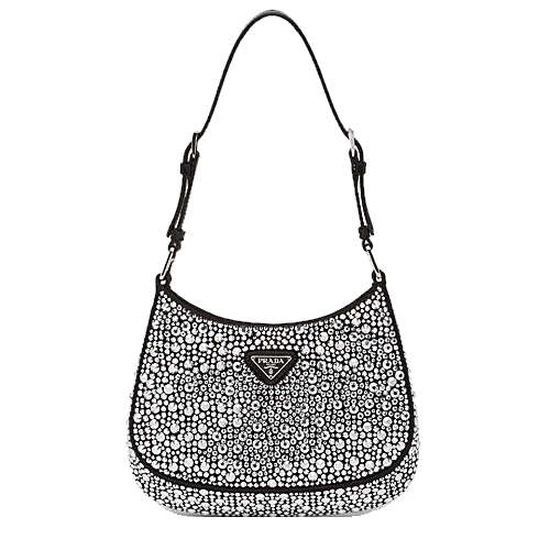 프라다 PRADA 아플리케 클레오 새틴 백