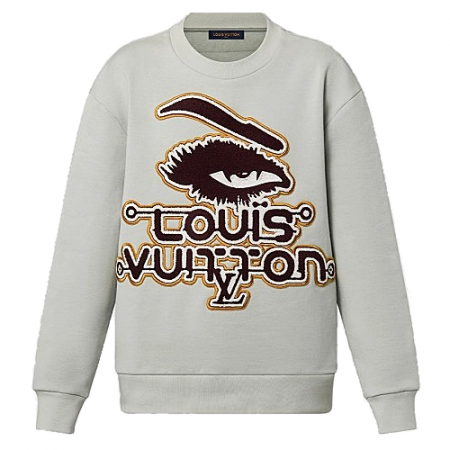 LOUIS VUITTON 엠브로이더드 모티브 스웻셔츠