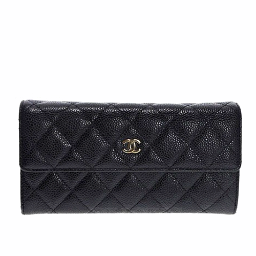 샤* CHANEL 캐비어 여성 장지갑