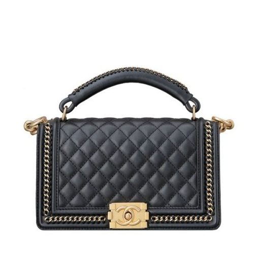 샤넬 BOY 보이 탑핸들 체인백