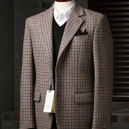 GUC*I 세퍼레이트 스타일링 콤비자켓 체크자켓