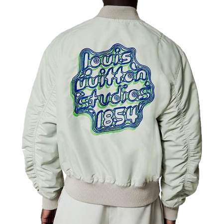 LOUIS VUITTON 엠브로이더드 라이트웨이트 보머 자켓