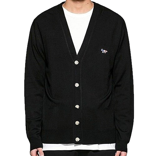 메종키*네 트리컬러 니트가디건