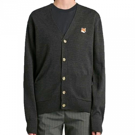 메종키*네 폭스헤드 V넥가디건 - woman