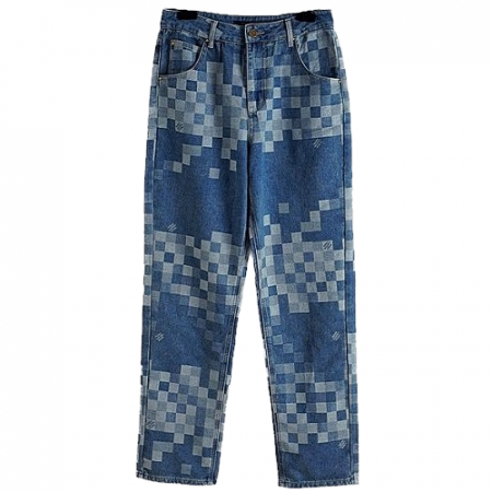 LOUIS VUITTON 픽셀드 모노 데님팬츠