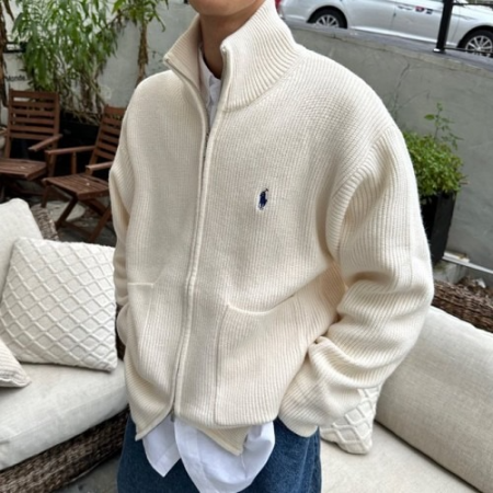 폴* 캐시풀 니트 집업