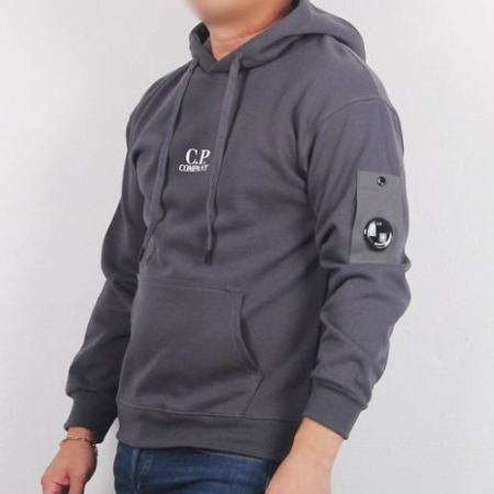 C.P 컴*니 베이직 스몰로고 후드 티셔츠