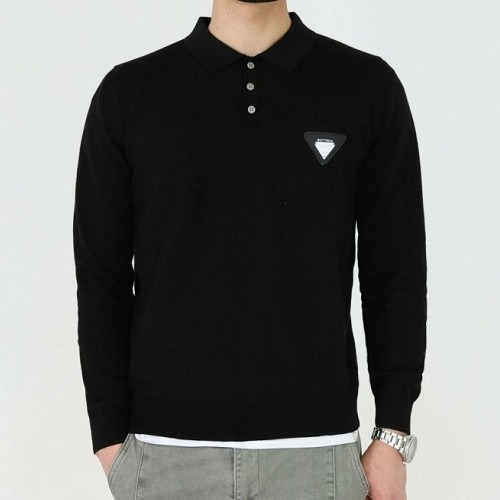 보테가베*타 은장패치 카라 니트 스웨터