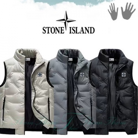 스톤아일*드 루즈 고주파 패딩 베스트