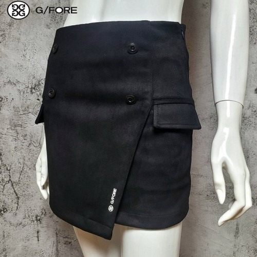 G/FO*E 여성 스웨이드 스커트 (고주파 로고)