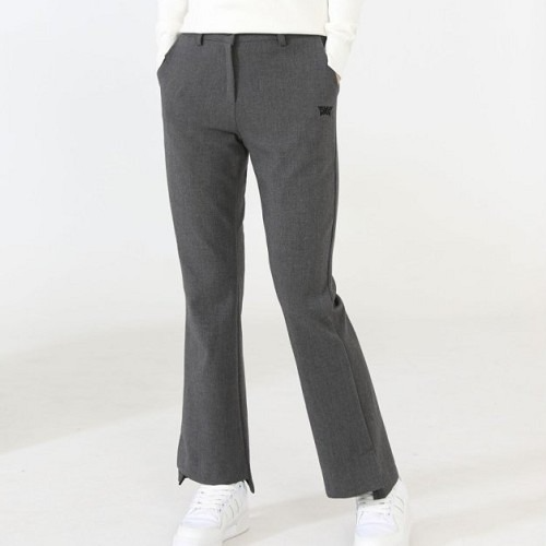 P*G 부츠컷 자수 골프팬츠