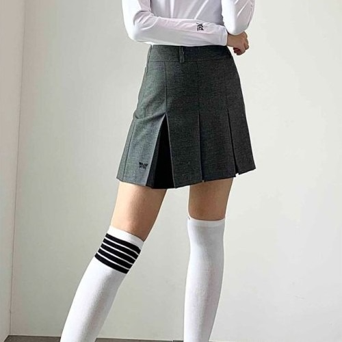 P*G ALL OVER 플레이드 SKIRT