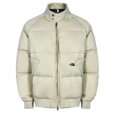 THE NORTH FACE 솔리드 퍼플라벨 다운패딩 - 라이트베이지