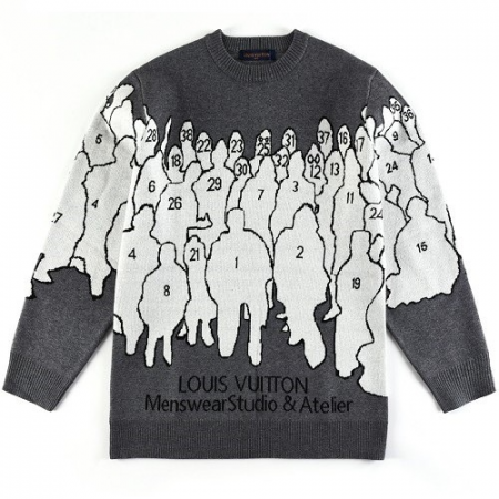 LOUIS VUITTON 디지털 휴먼 라운드 스웨터