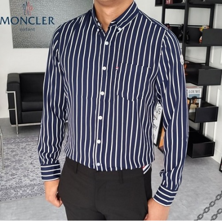 MONCL*R 슬림 스트라이프 셔츠