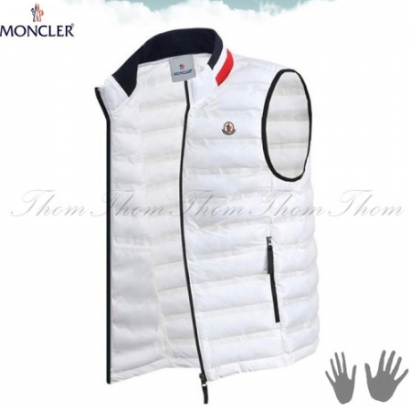 MONCL*R 배색 시보리 패딩 조끼