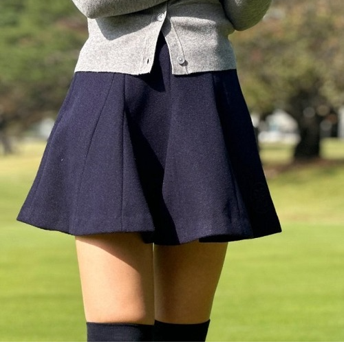 지*어 플레어 플리츠 스커트 (WOMEN)